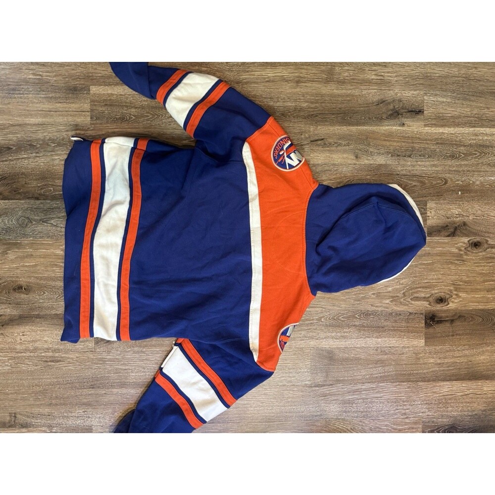 Men's Large '47 Brand NHL New York Islanders Hockey Jersey Style Hoodie - Picture 6 of 7